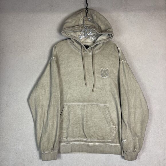 UFC Hoodie Mens XL Sand Ultiman Luna Dyeing Embroidered Pullover‎ Sweatshirt - Picture 1 of 16